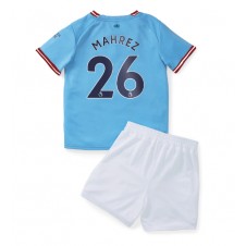 Manchester City Riyad Mahrez #26 Hjemmedraktsett Barn 2022-23 Kortermet (+ korte bukser)